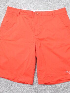 Puma Shorts Mens 36 Lightweight Tech Golf 10.5" Polyester Stretch Performance